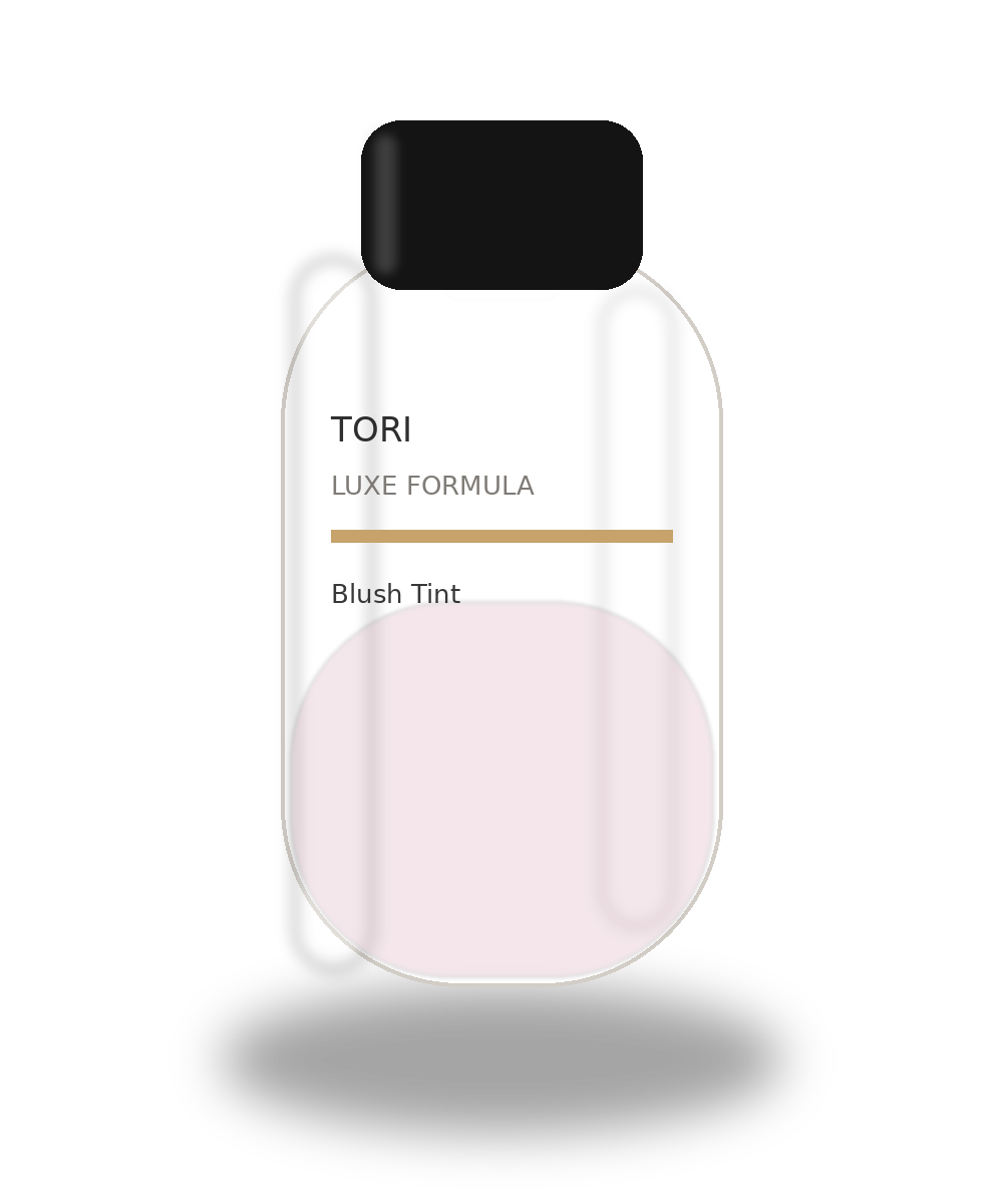 Bottle mockup blush